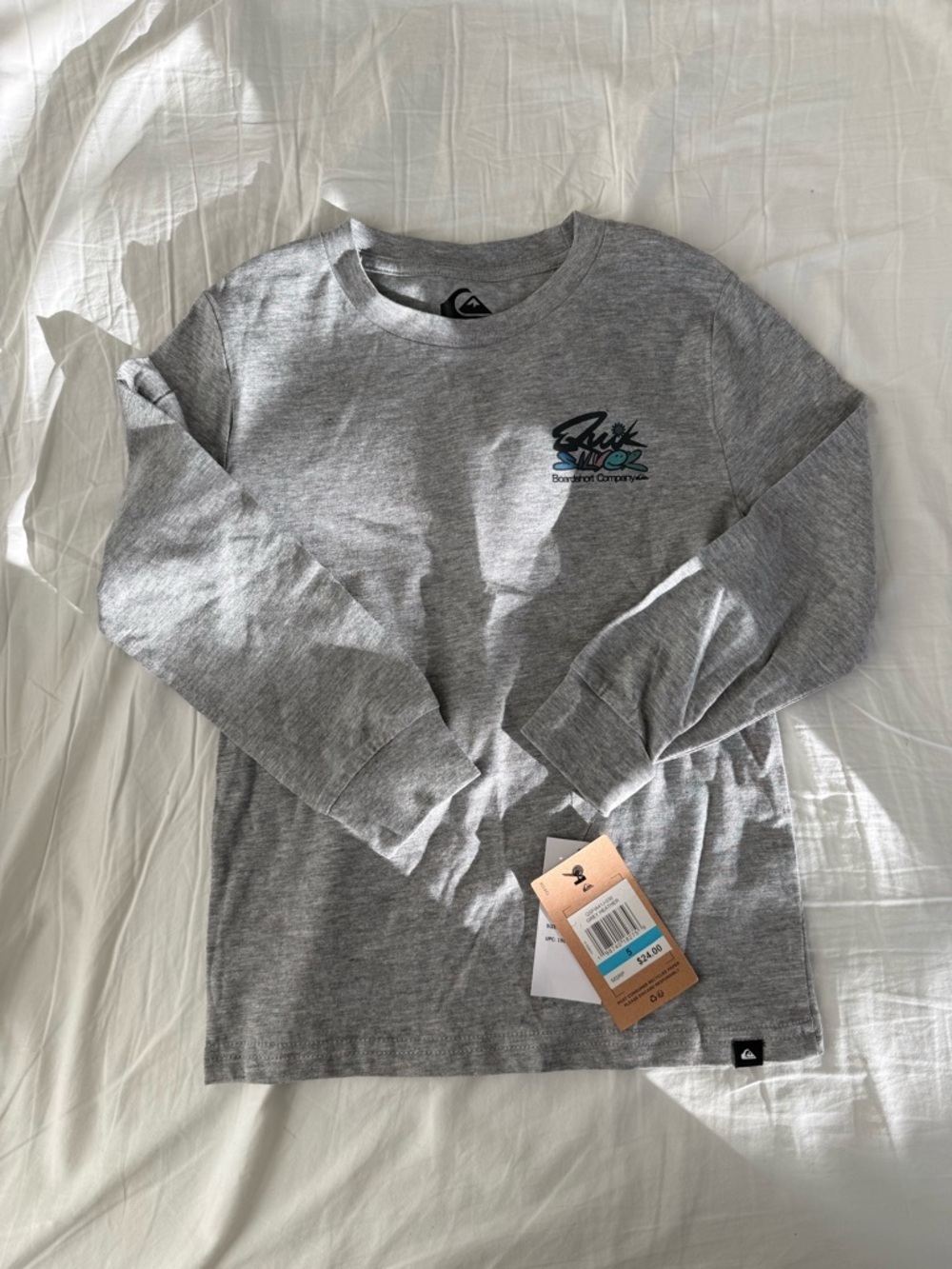 NWT Quiksilver Heather Gray Long-Sleeve Tee